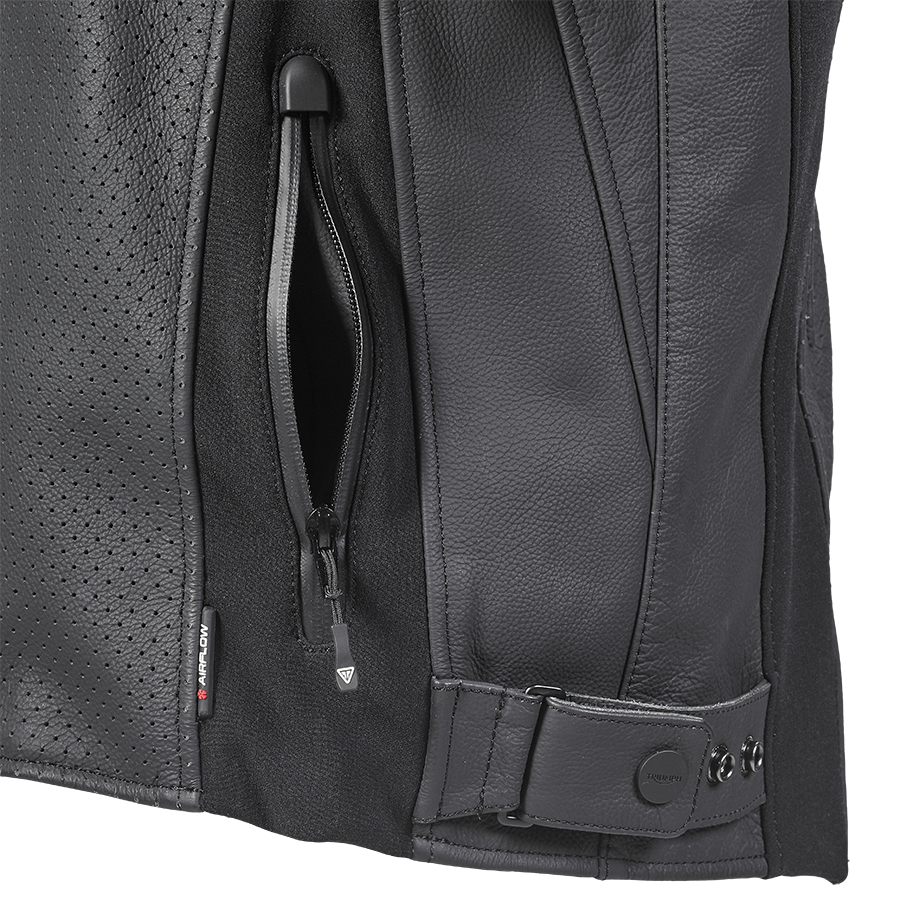 GIACCA TRIPLE IN PELLE TRAFORATA MLES2200