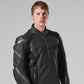 GIACCA TRIPLE IN PELLE TRAFORATA MLES2200