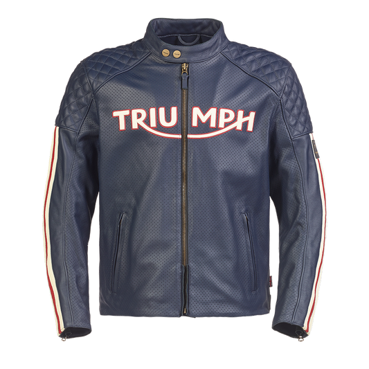 Giubbotto pelle triumph best sale